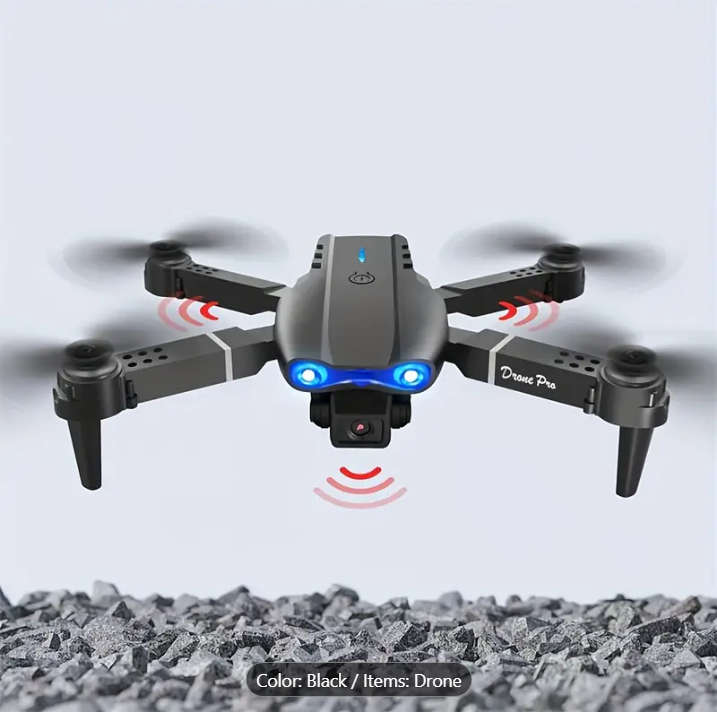 Drone E99 With 2 Cameras Foldable RC Remote Control 1080p Drone