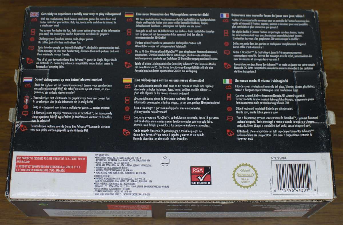 Nintendo DS Console (Metroid Prime Hunters Demo) - Complete in Box