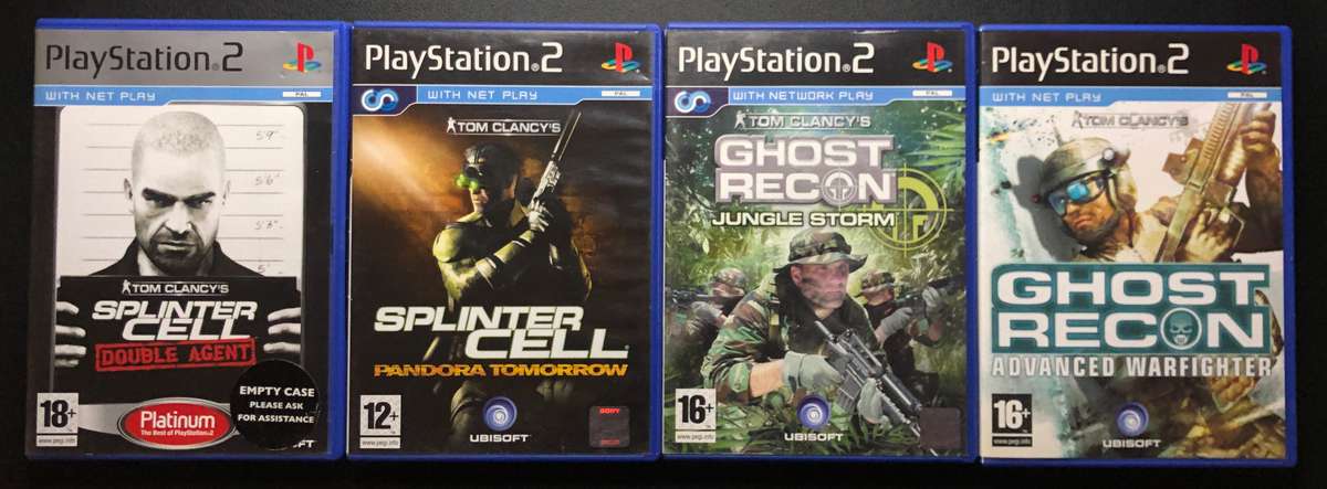 Tom Clancy's Splinter Cell/ Ghost Recon Game Bundle - PlayStation 2
