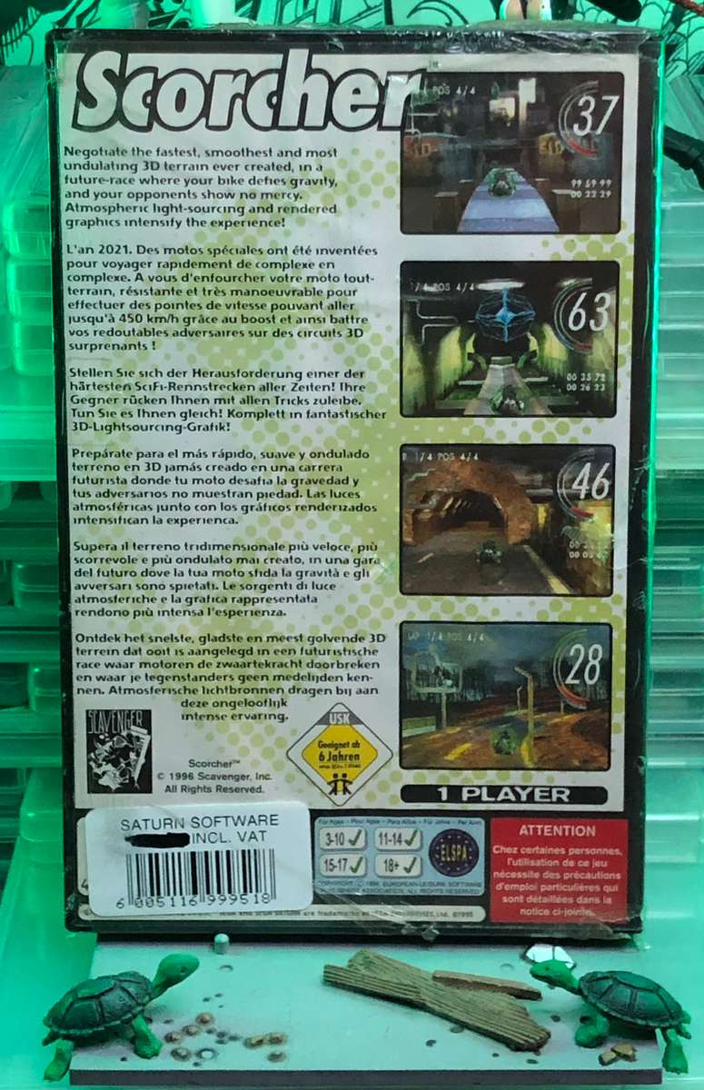 Scorcher (Unopened/Partly Sealed) - Sega Saturn