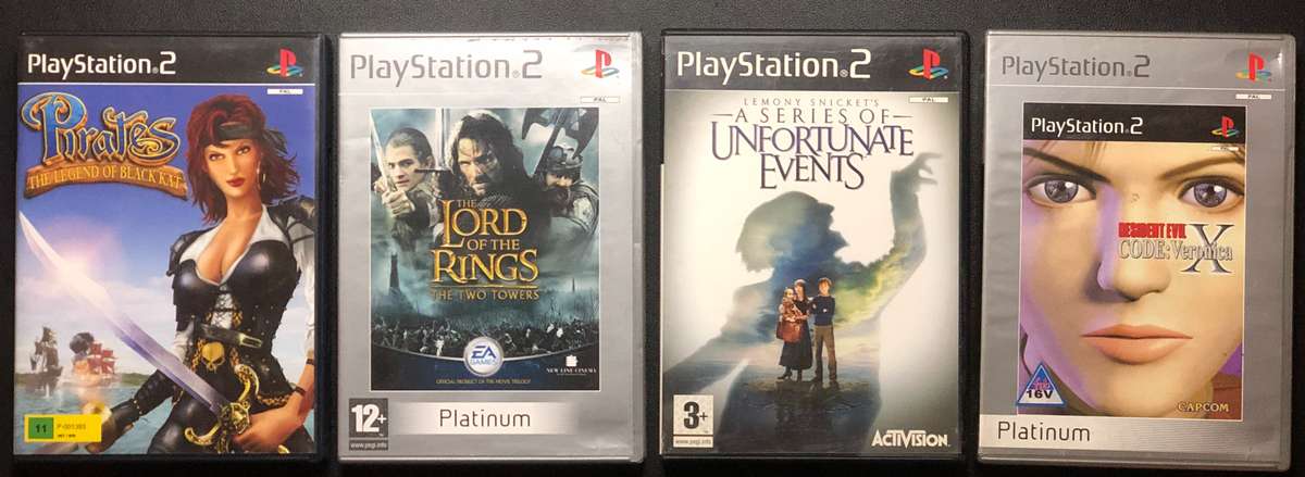 PlayStation 2 Slim Console (SCPH-90004) + Game Bundle