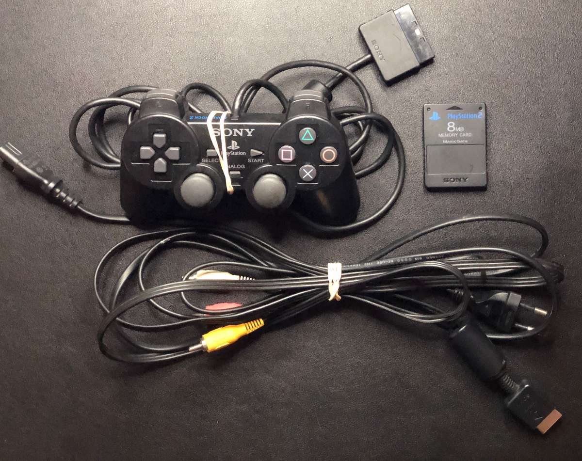 PlayStation 2 Slim Console (SCPH-90004) + Game Bundle