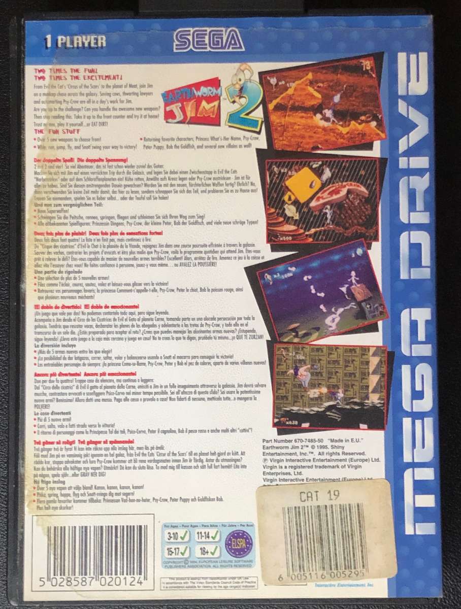 Earthworm Jim 2 - Sega Mega Drive