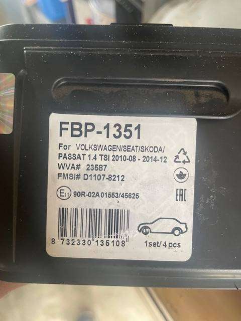 ***VW & Audi Front & Rear brake pads sets*** Golf 5/6, Audi A3 etc