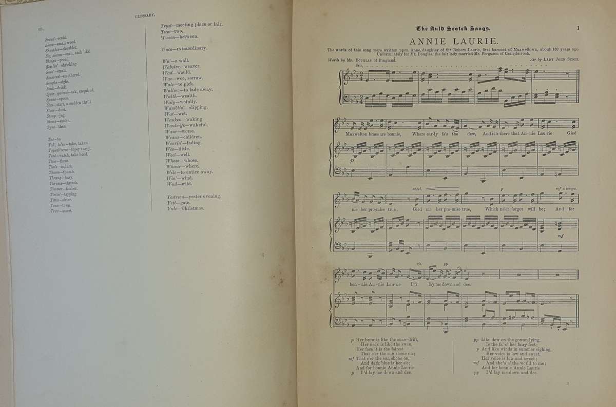 *1888* The Auld Scotch Sangs - Sinclair Dunn