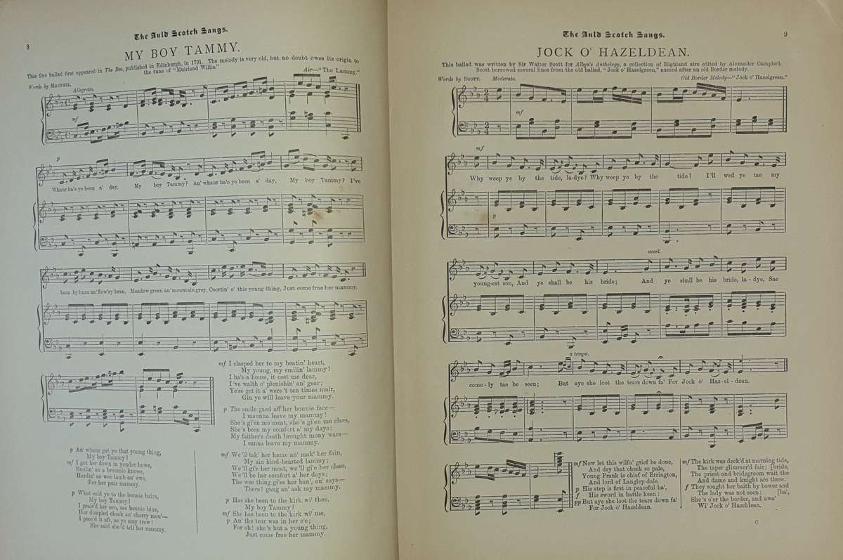 *1888* The Auld Scotch Sangs - Sinclair Dunn