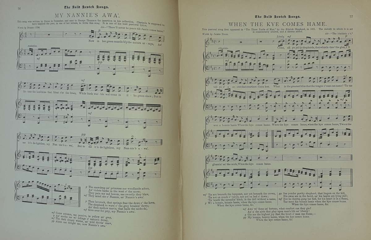 *1888* The Auld Scotch Sangs - Sinclair Dunn