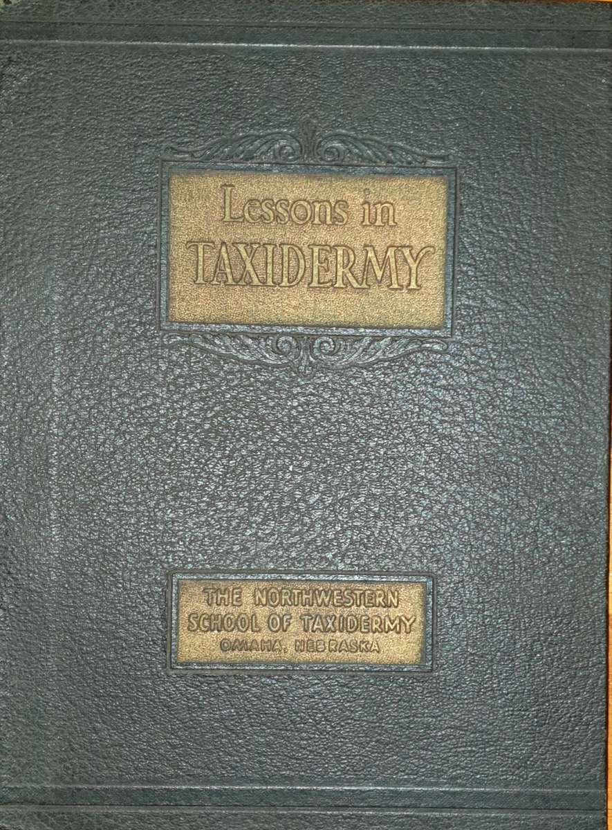 * 1914 * Lessons in Taxidermy - J.W. Elwood (Signed)