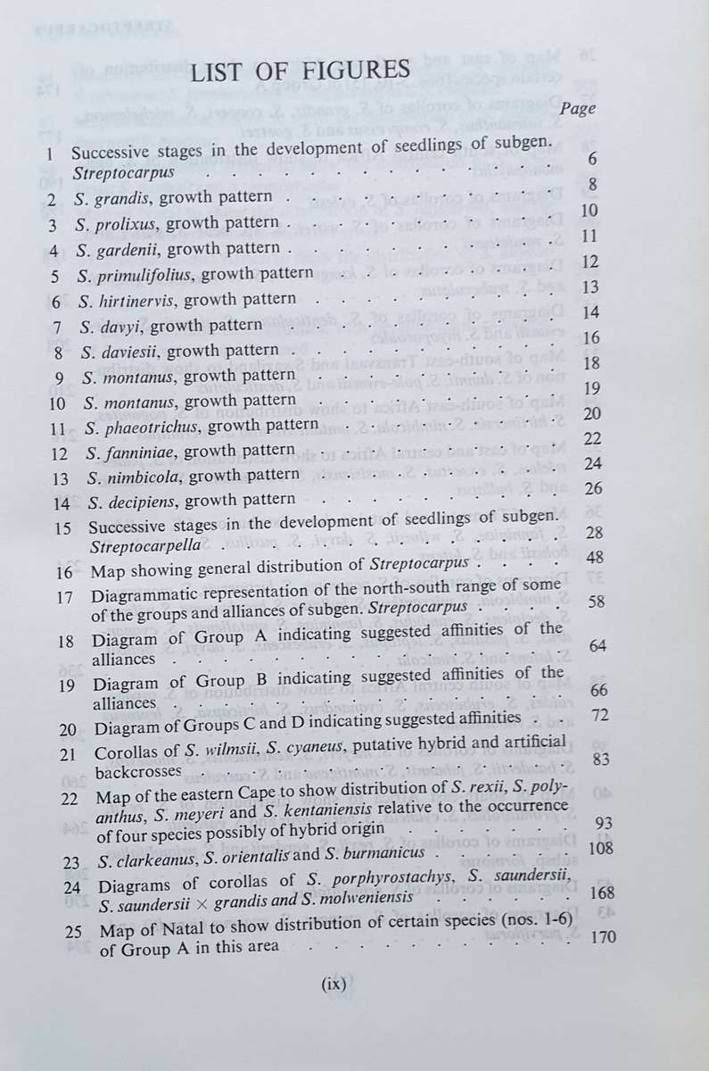 Streptocarpus - An African Plant Study. Hilliard & Burtt