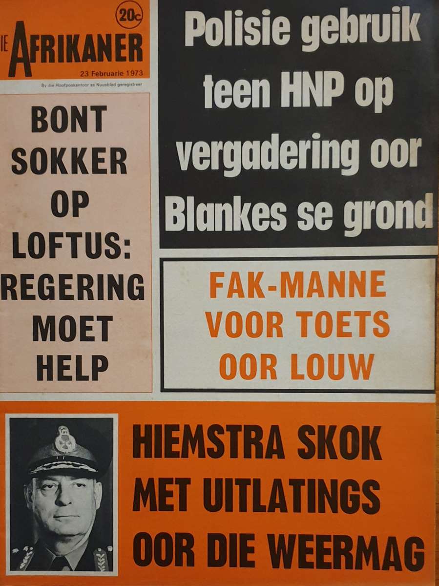1971-73. Die Afrikaner Tydskrif (10)