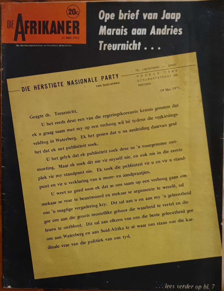 1971-73. Die Afrikaner Tydskrif (10)