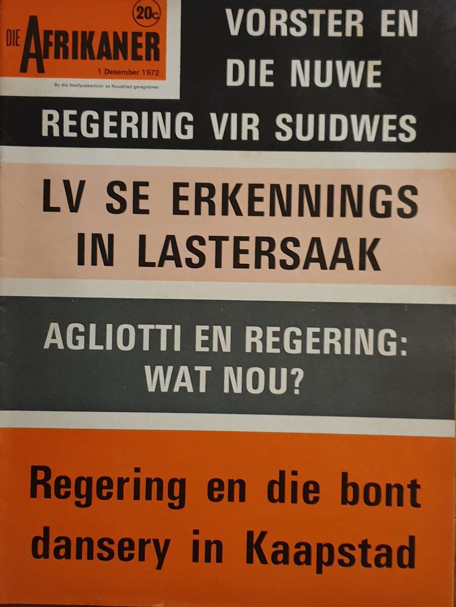 1971-73. Die Afrikaner Tydskrif (10)