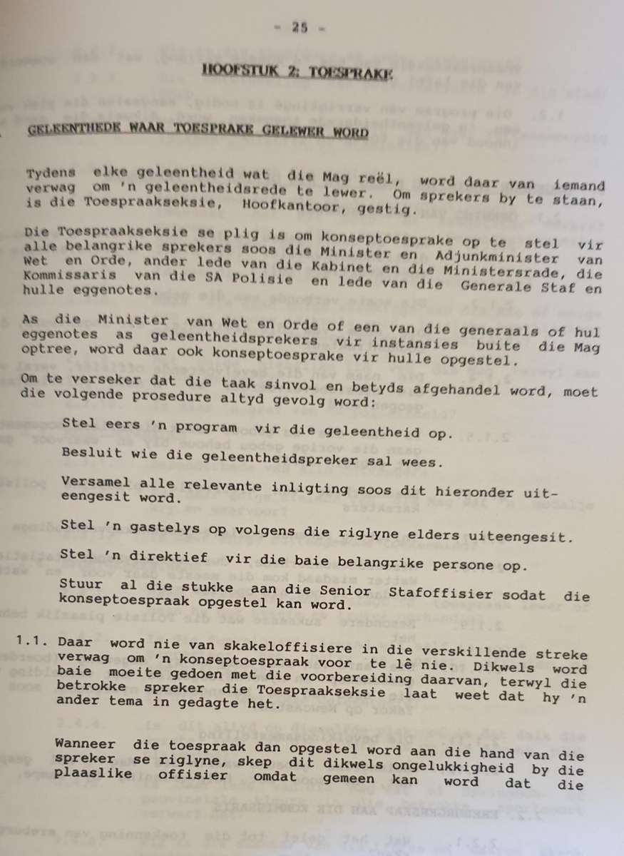 Gedragswenke vir die Suid Afrikaanse Polisie