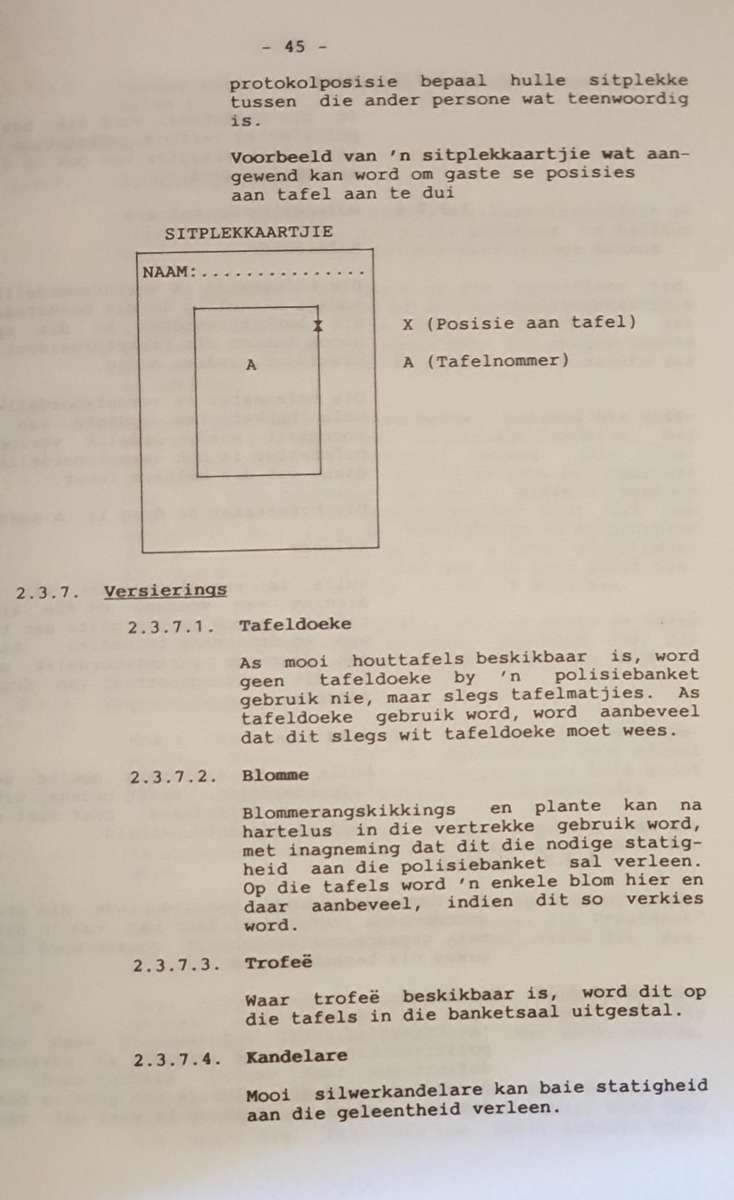 Gedragswenke vir die Suid Afrikaanse Polisie