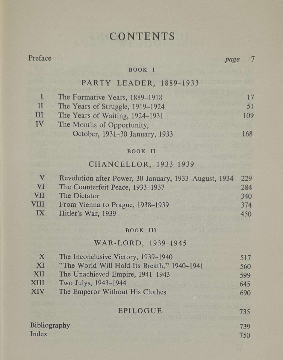 HITLER, a Study in Tyranny - Alan Bullock