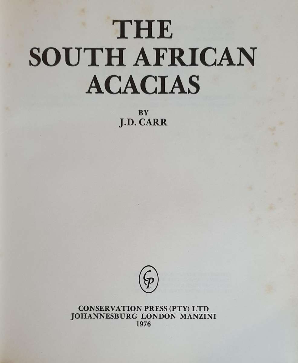 The South African Acacias - J. D. Carr