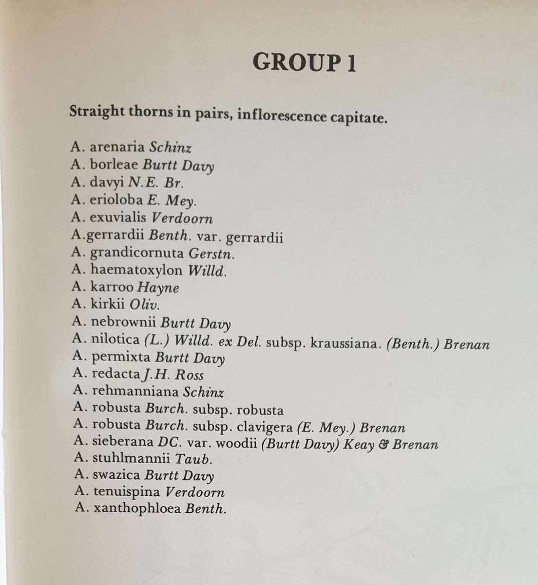 The South African Acacias - J. D. Carr
