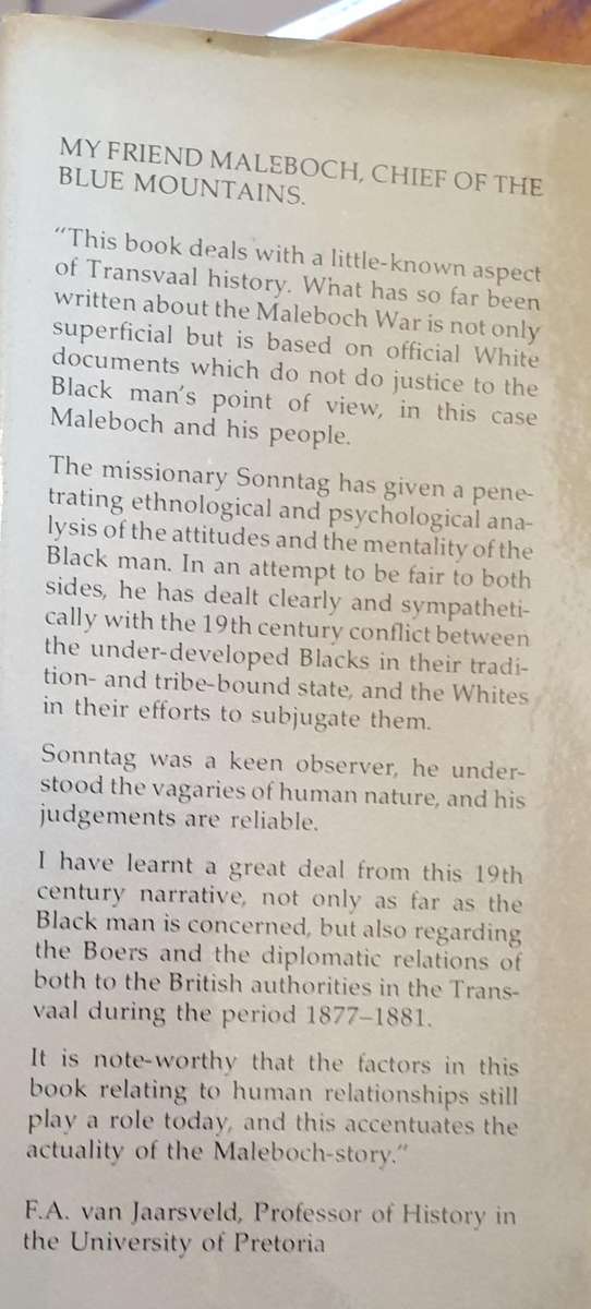 My Friend Maleboch, Chief of the Blue Mountains - C. Sonntag