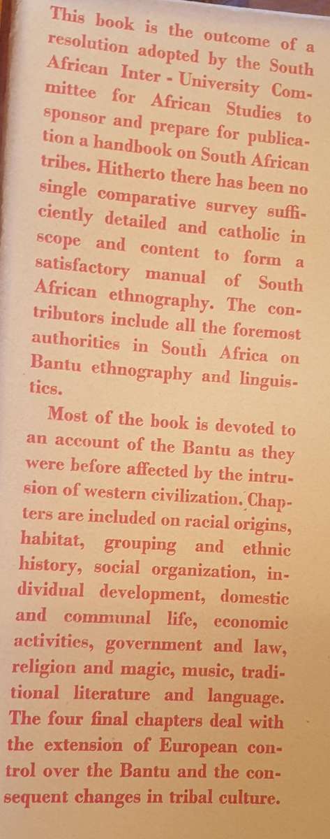 The Bantu-Speaking Tribes of South Africa (I. Schapera)