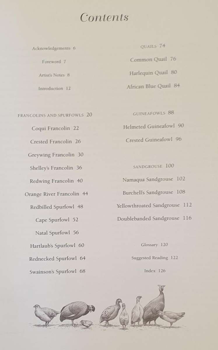 Gamebirds of Southern Africa - Rob Little / tim crowe / simon barlow