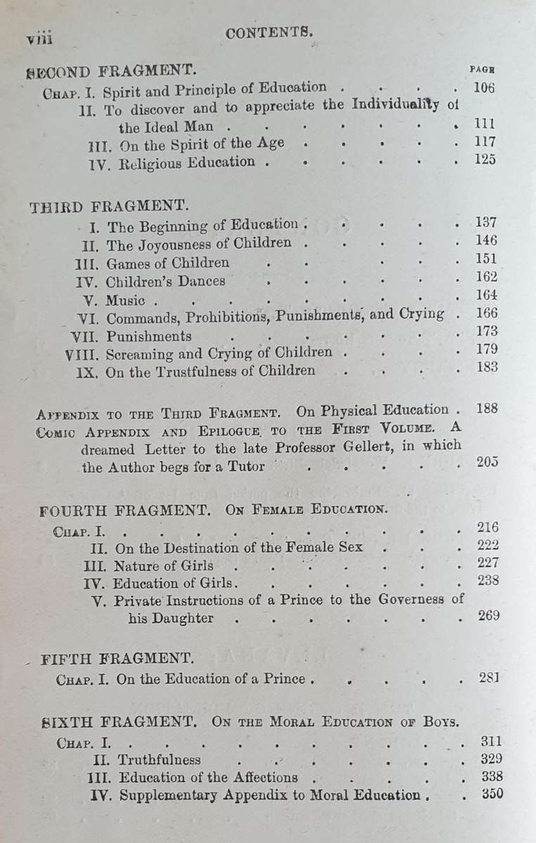 * 1901 * Richter's Levana or The Doctrine of Education