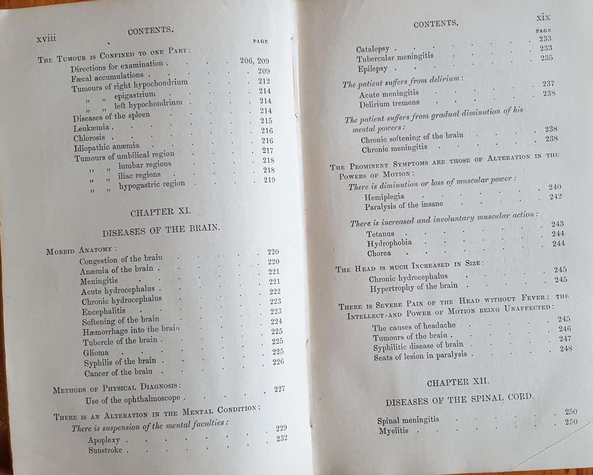 * 1886 * Fenwick's Medical Diagnosis - Samuel Fenwick