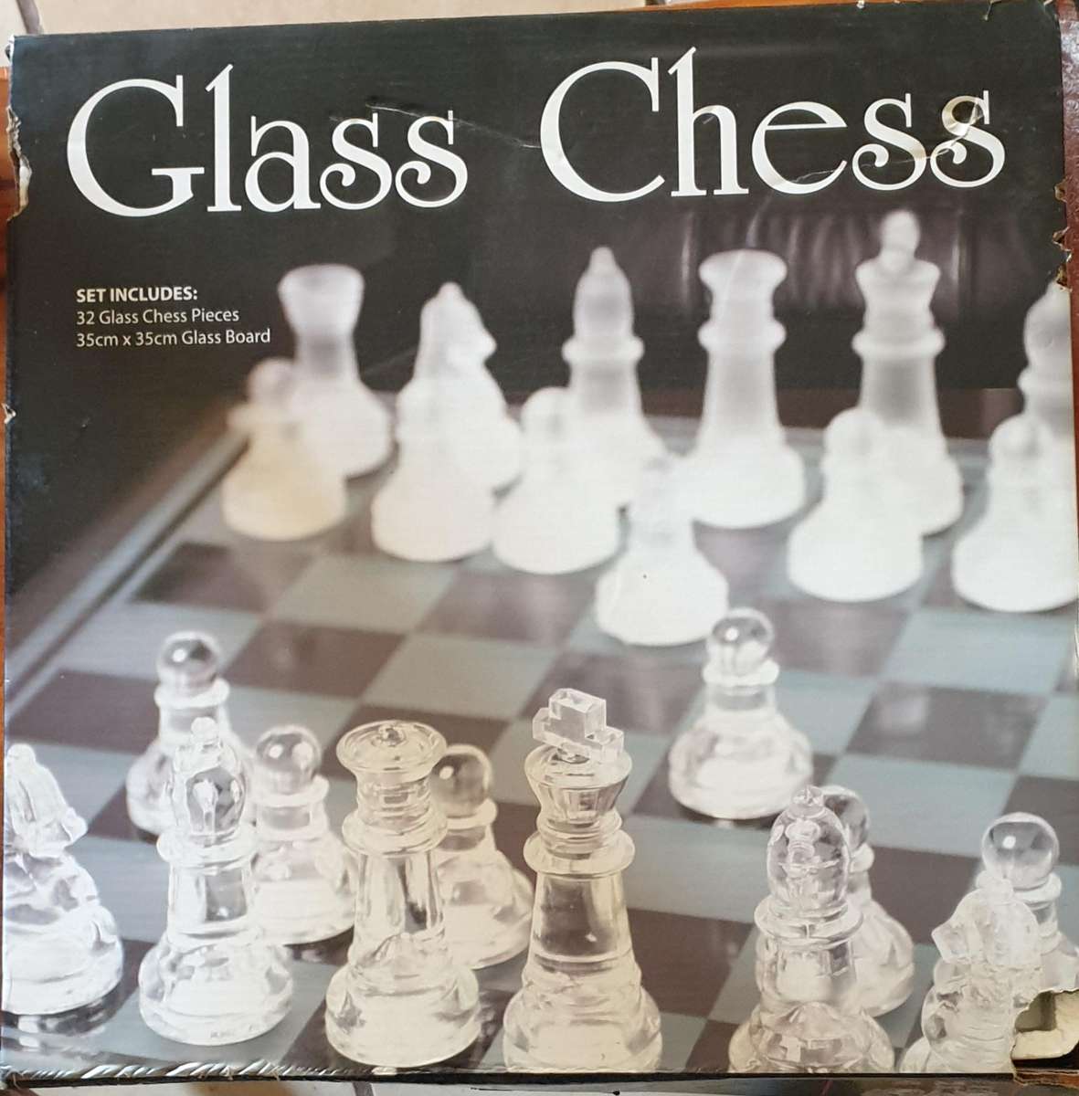 32 Piece GLASS CHESS Set
