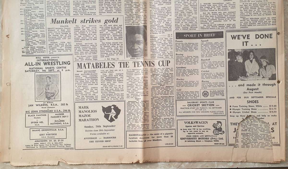 The Herald (Monday Sep. 4, 1978) Wreckage of Viscount Found