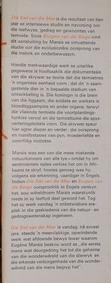 Die Siel van die Mier - Eugene N. Marais