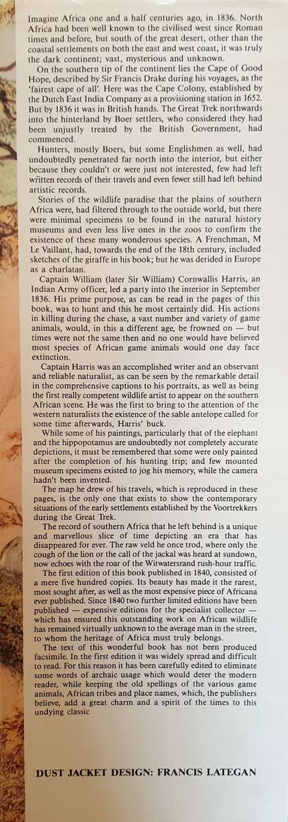 Portraits of the Game and Wild Animals of Southern Africa - Capt. W. Cornwallis Harris