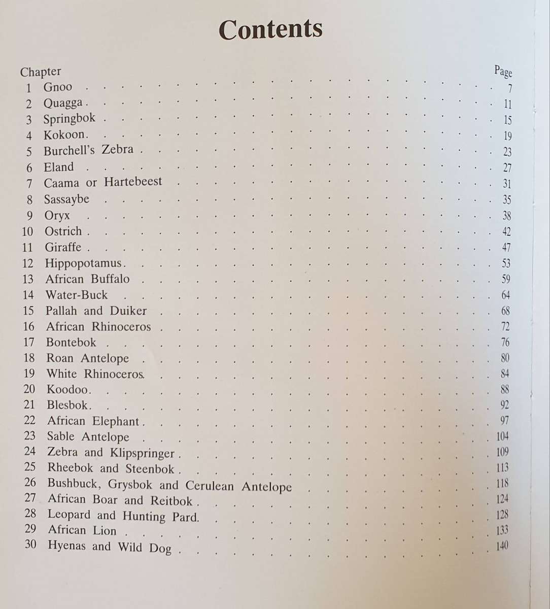 Portraits of the Game and Wild Animals of Southern Africa - Capt. W. Cornwallis Harris