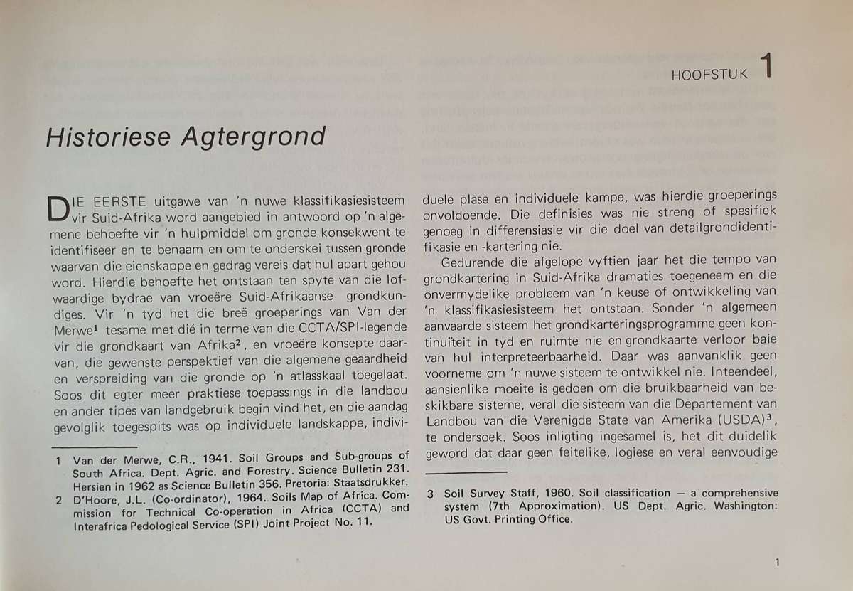 GRONDKLASSIFIKASIE - 'n Binomiese Sisteem vir Suid Afrika