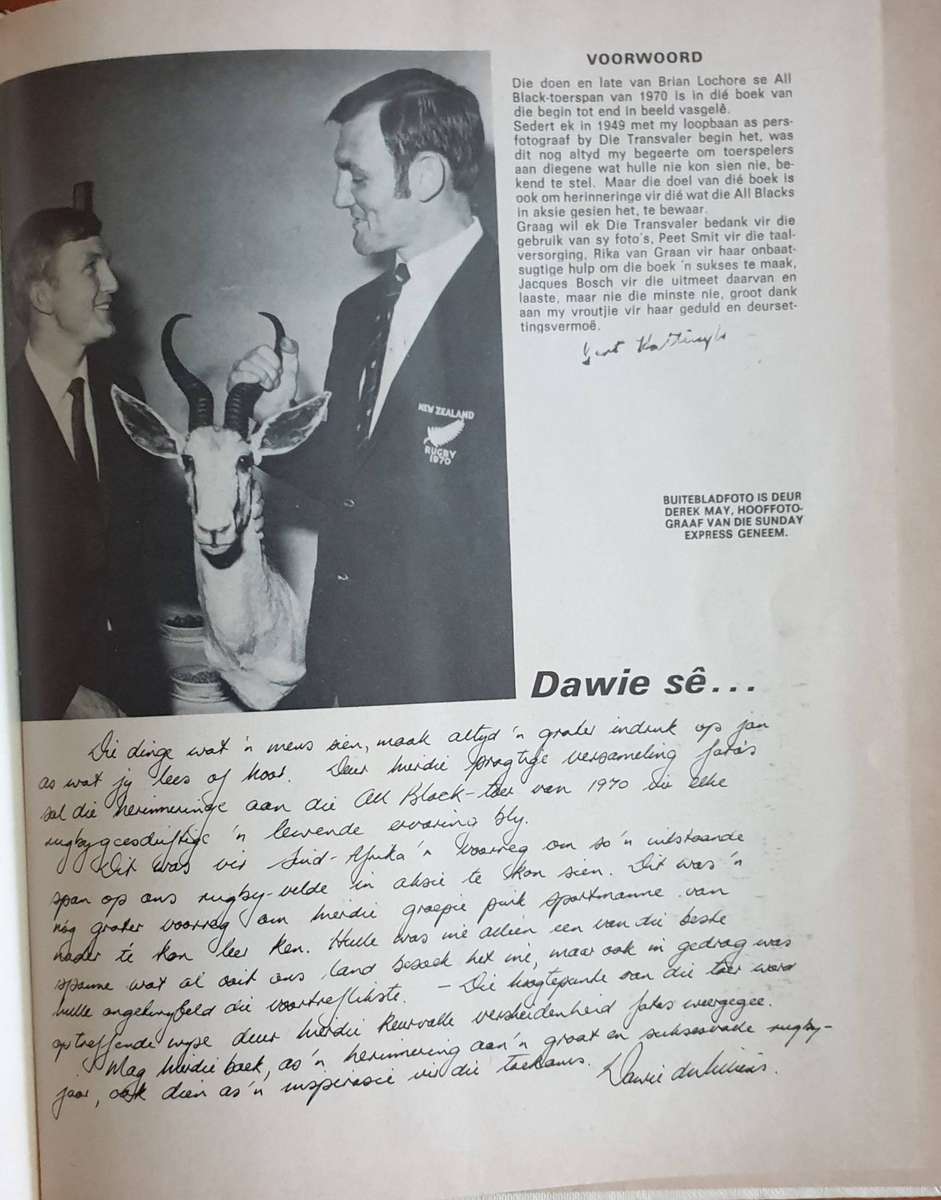 * Skaars * All Blacks 1970 (Gert Hattingh)