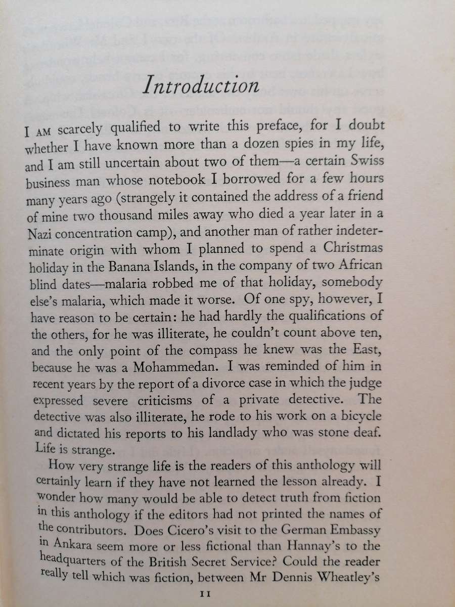 The Spy's Bedside Book. Graham Greene & Hugh Greene