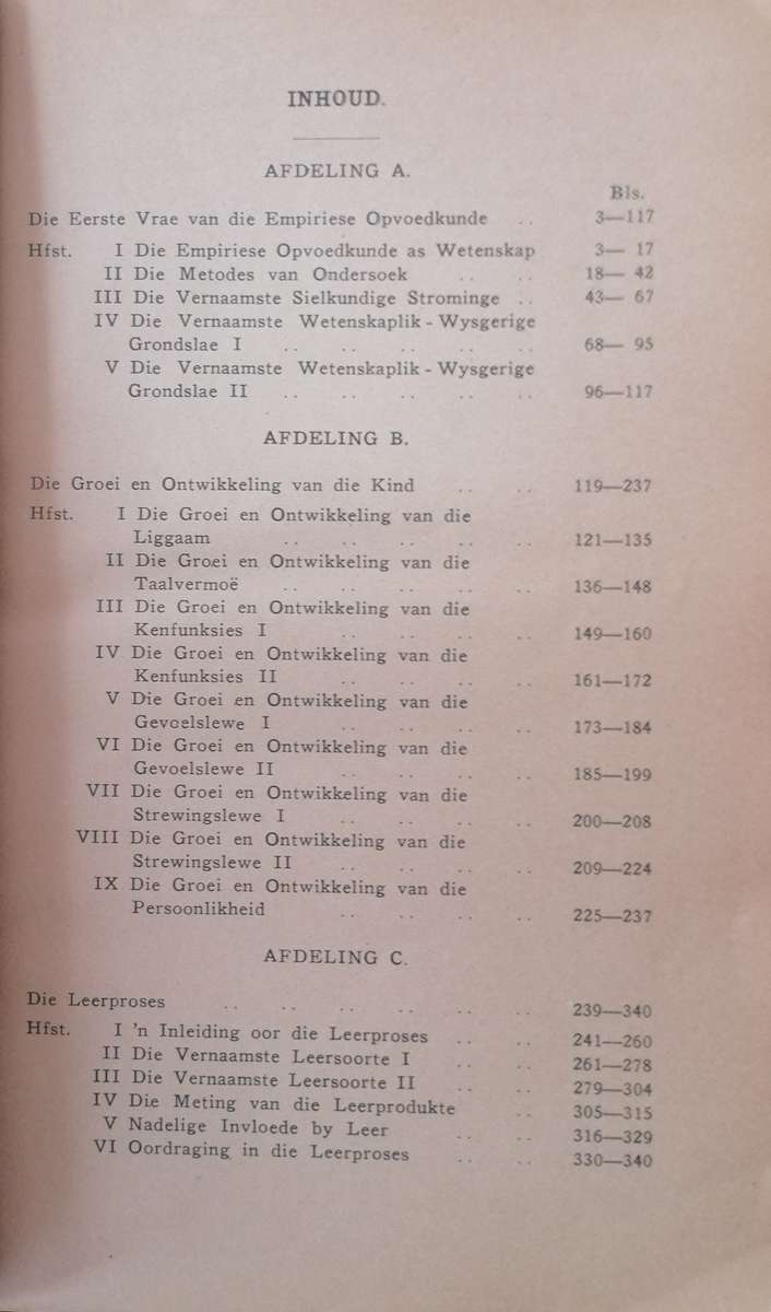 Verkennerreeks No 4. Algemene Empiriese Opvoedkunde.