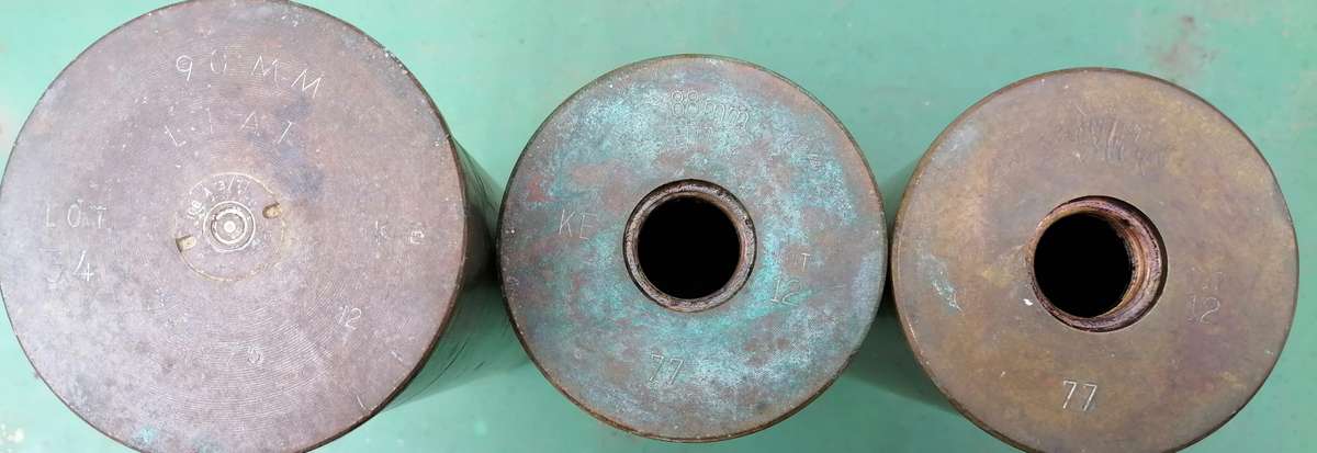 3 x BRASS SHELL CASINGS