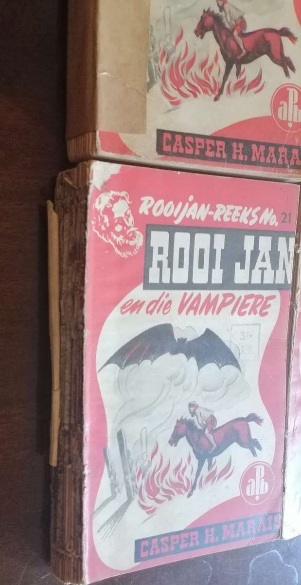 6 x Oorspronklike Rooi Jan boekies, Casper H. Marais (APB)