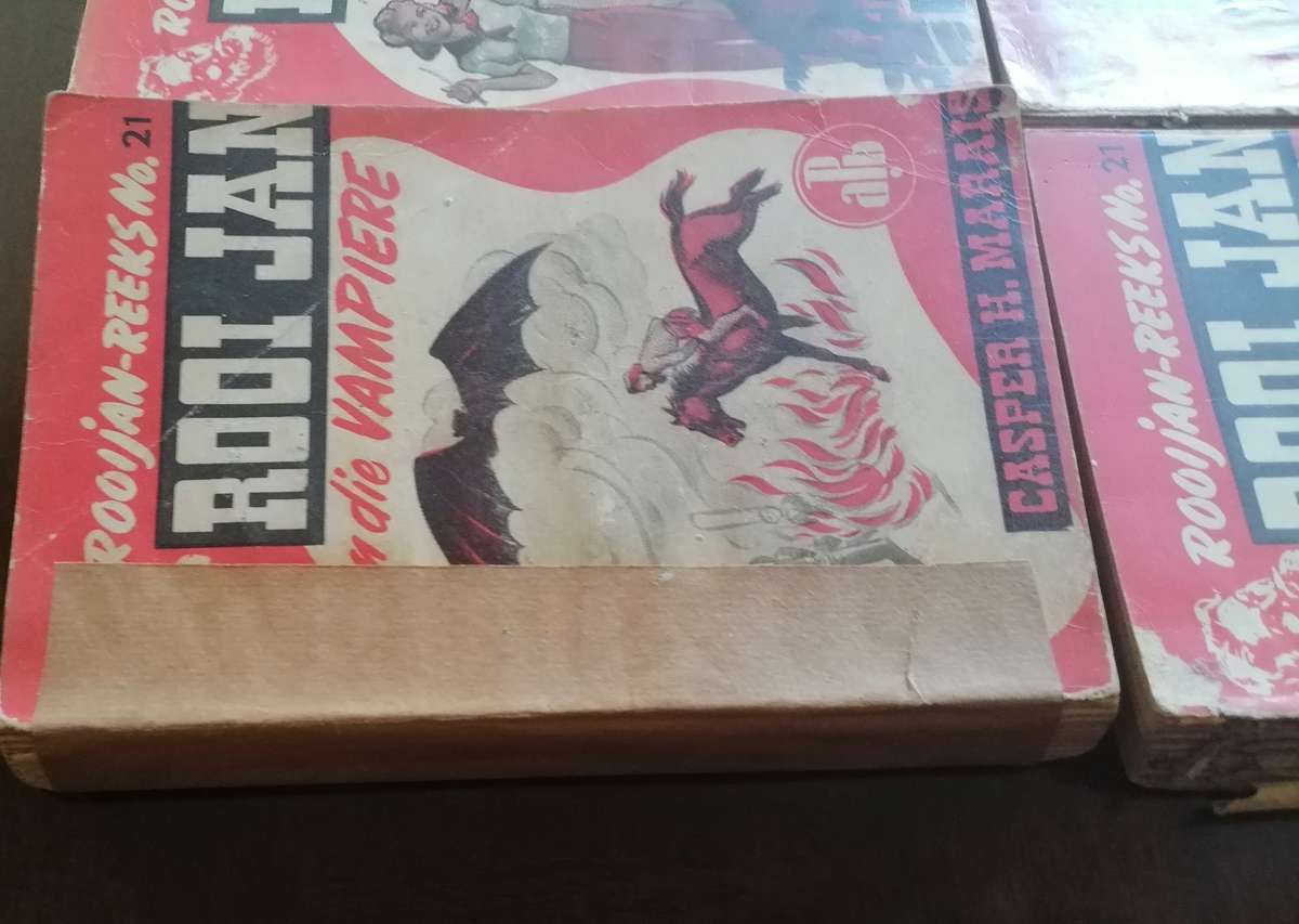 6 x Oorspronklike Rooi Jan boekies, Casper H. Marais (APB)