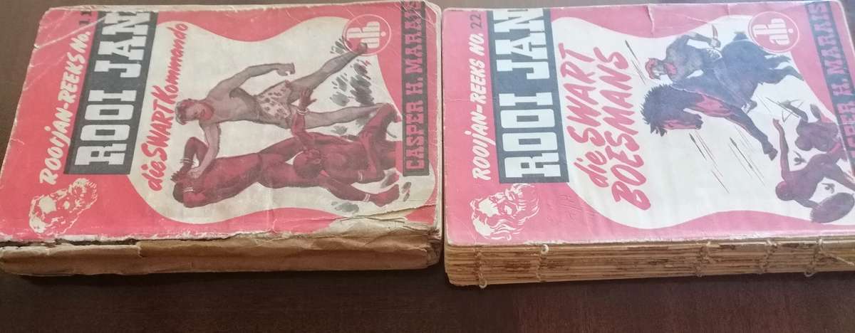 6 x Oorspronklike Rooi Jan boekies, Casper H. Marais (APB)