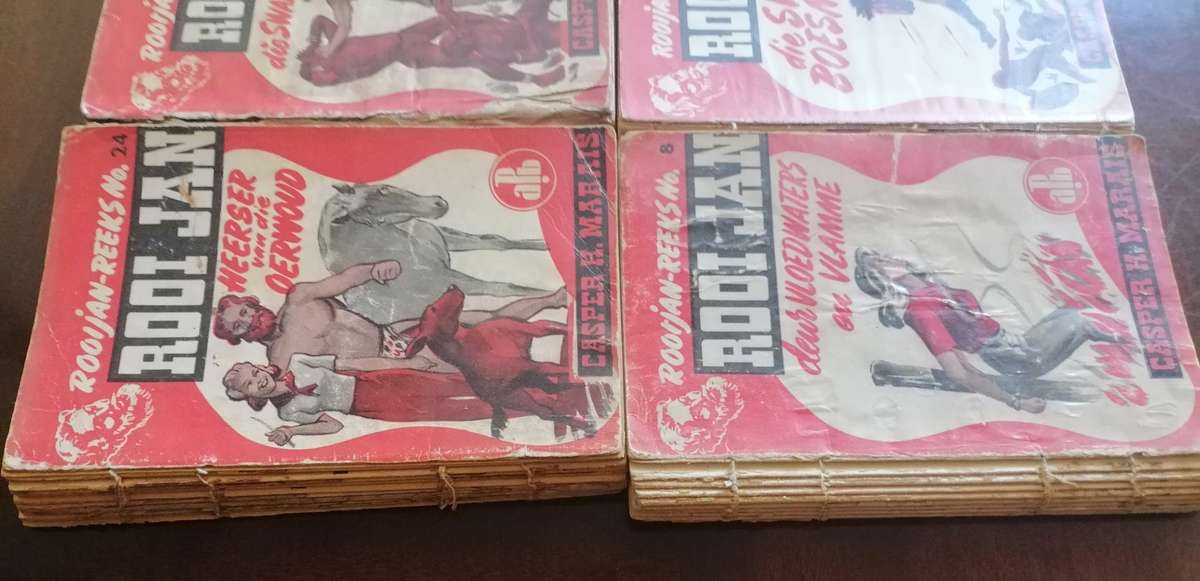 6 x Oorspronklike Rooi Jan boekies, Casper H. Marais (APB)