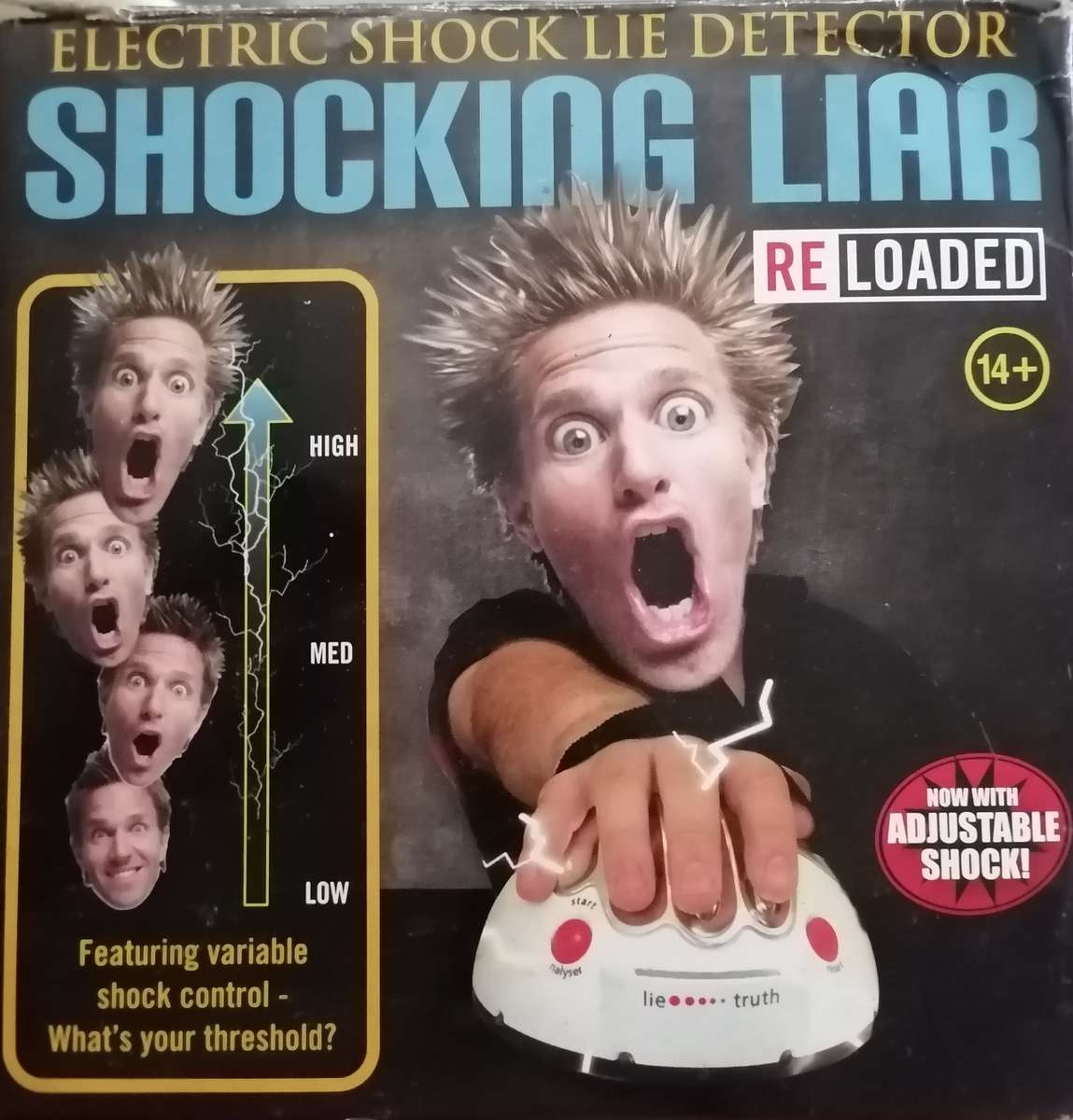 Bar Accessories Shocking Liar Electric Shock Lie Detector was sold