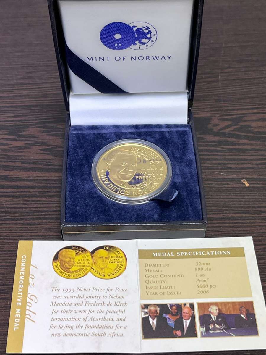2006 Mandela De Klerk 1 oz Gold