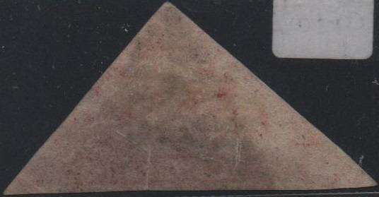 1857 COGH 1d Perkins Bacon Triangle in VFU-condition