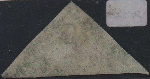 1858 COGH 1s Perkins Bacon Triangle in VFU-condition