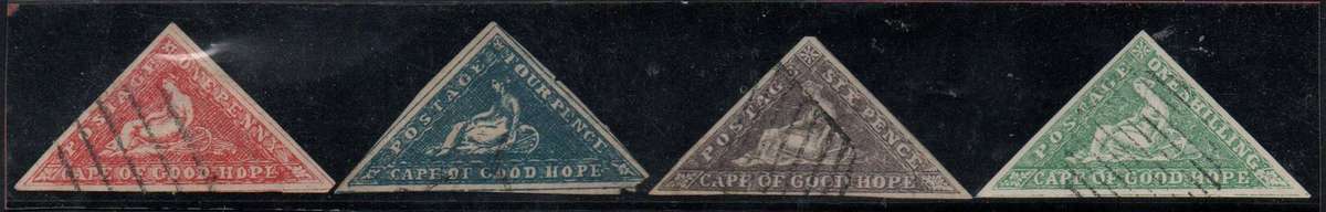 Group of four COGH Triangle forgeries - Great for the specialist for research purposes