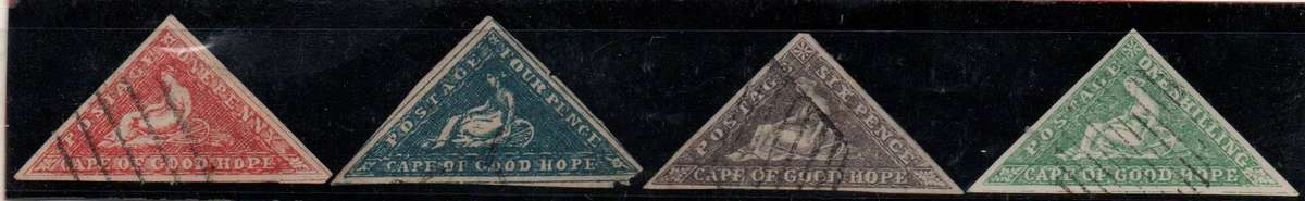 Group of four COGH Triangle forgeries - Great for the specialist for research purposes