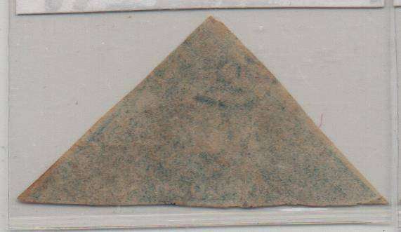 1853 - COGH 4d Deep Blue on slightly blued paper Perkins Bacon Triangle in used-condition