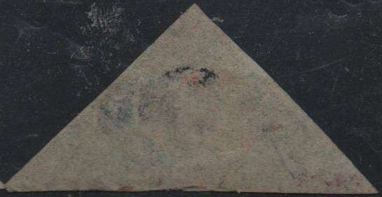 1853 COGH deep blue & blue 4d Perkins Bacon Triangles (SACC 4 + 4a) in FU-condition