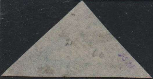 1853 COGH deep blue & blue 4d Perkins Bacon Triangles (SACC 4 & 4a) in FU-condition