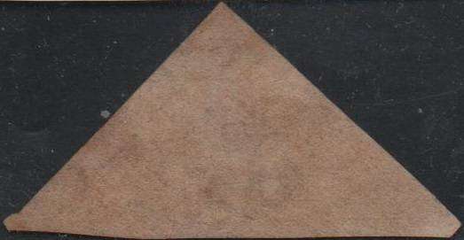 1855 COGH pale rose 1d Perkins Bacon Triangle (SACC 5a) in FU-condition